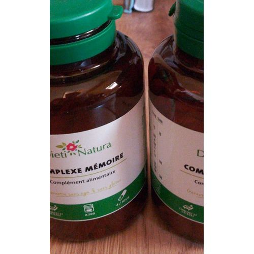 200 Gélules Complexe Mémoire,Bacopa , Ginkogo Biloba 