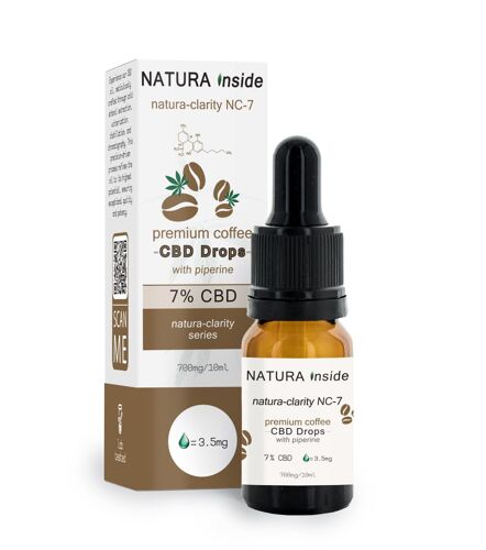 Natura Inside Huile De Cbd 7% Cbd Avec Pipérine Et Huile De Café, 10 Ml 