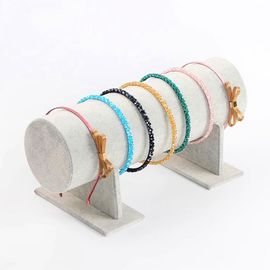 KAL-Support Serre Tête En Velours, Organisateur De Bandeau Gris, Présentoir À Bijoux En Velours, Porte Bandeau Cheveux Amovible, Porte Serre Tête, Pour Diadème Bracelet Collier, 30 * 11 * 17Cm