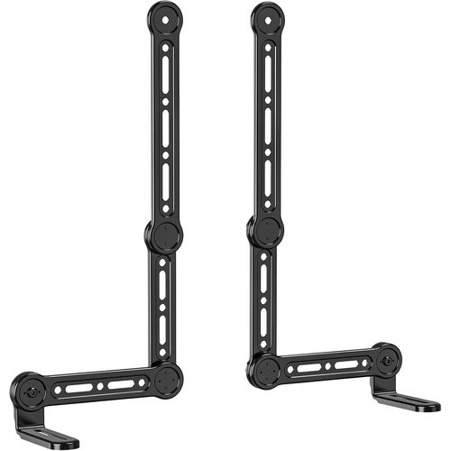 Support De Barre De Son Sous Ou Au-Dessus De La Tv, Support De Montage Universel Pour Barre De Son Jusqu'À 15 Kg, S'Adapte À La Plupart Des Téléviseurs De 23 À 90 Pouces Avec Supports Amovibles