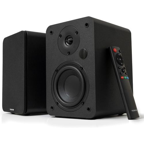 A4 Arc Enceintes Monitoring Active Avec Woofer 4"", Bluetooth 5.0, Hdmi Arc, Optique, Rca, Usb, Sortie Subwoofer, Haut Parleur De Pc Au Design Élégant, Couleur Noire