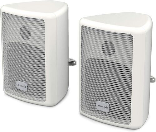Pícolo PR-52W - Enceintes Hi-FI Passives d'Étagère - Paire d'Enceintes Stéréo à 2 Voies - Haut-Parleur 100W - Support Mural Inclus - Haut-Parleurs de Graves 5" - Son Surround