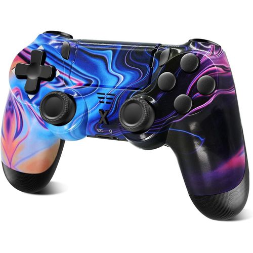 Manette Sans Fil Pour Ps4,Contrôleur De Jeu Pour Ps4/Pro/Slim/Pc¿Gamepad Joystick Avec Turbo/Bouton Retour/Double Vibration/6[J277]