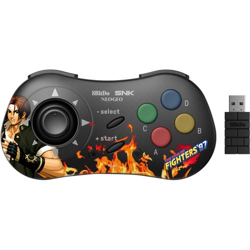 Manette Kyo Kusanagi Bluetooth Style Snk Neo Geo Cd - Compatible Pc Windows,Android & Neo Geo Mini