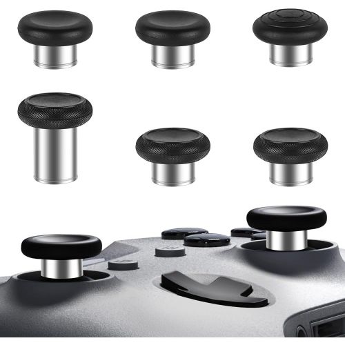 6 En 1 Joysticks Remplacement Métal, Joysticks De Magnétique En Métal, Swap Thumbsticks Caps Grips, Stick Analogique De Remplacement Pour Xbox One Elite Series 2, Xbox Elite Series2
