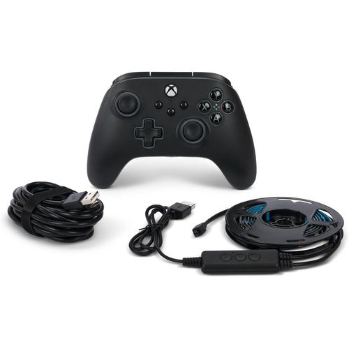 Manette Filaire Advantage Pour Xbox Series X|S Avec Bande Led Lumectra + Rvb - Noire