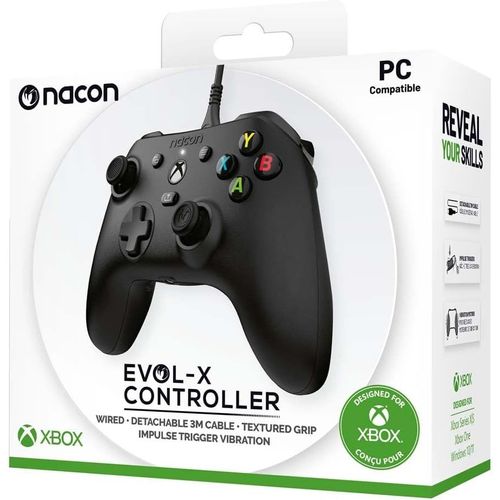 Manette Filaire Evol-X Pour Xbox Series X/S, Compatible Pc Avec Un Câble Détachable De 3 Mètres