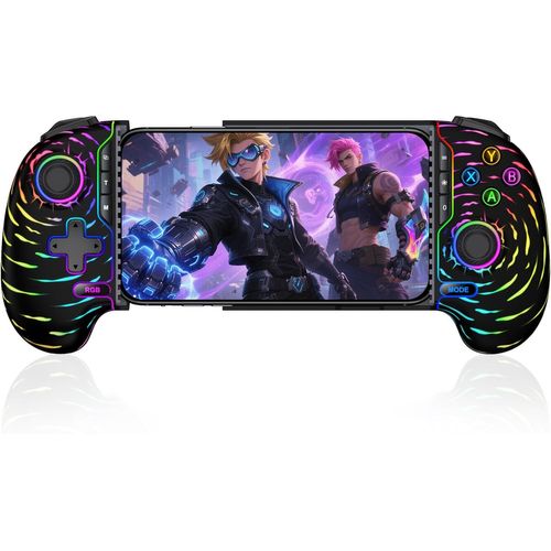 Manette De Téléphone Portable Pour Iphone, Manette Pour Android Avec Joystick À Effet Hall Effect, Compatible Avec Xbox Cloud/Mfi Apple Arcade/Call Of Duty/Roblox (Nuage)