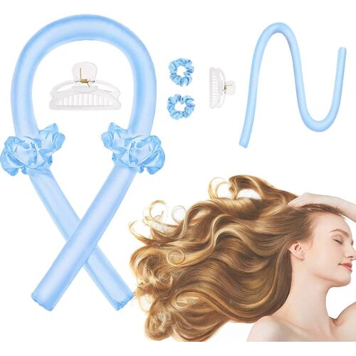 Bigoudis Cheveux Long, Boucle Sans Chaleur Boudin Cheveux Rouleau Bigoudis Cheveux Chaleur Cheveux Bouclés Femme Headband Hair Curler - Bigoudi Boucle Cheveux De Sommeil Doux, Coiffure Bricolage