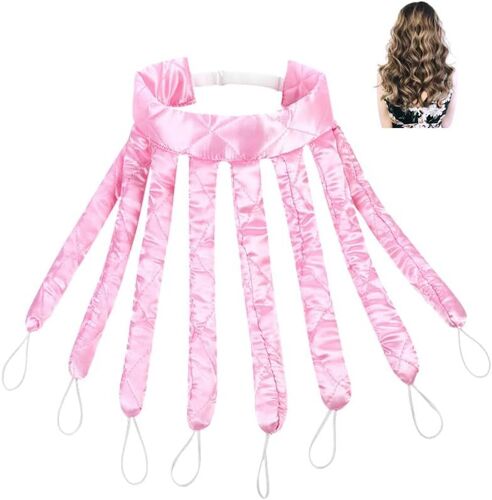 Octopus Boucle Sans Chaleur Boudin,Heatless Hair Curlers No Heat,Boucleur Cheveux Sans Chaleur,Overnight Blowout,Accessoire Brushing Sans Chaleur,Poulpe Bigoudis Cheveux Long Et Courts -Rose