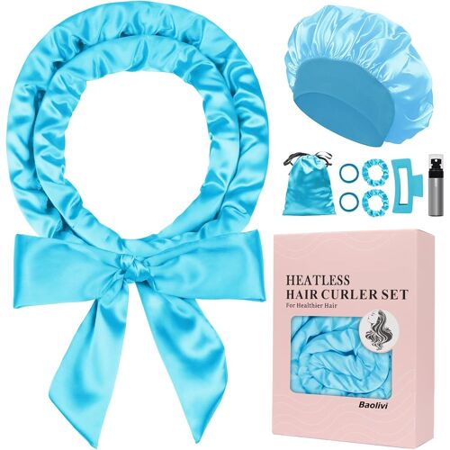 Lot De 9 Bigoudis En Satin - Sans Chaleur - Pour Cheveux Longs - Pour La Nuit - 170 Cm - Pour Cheveux Longs 