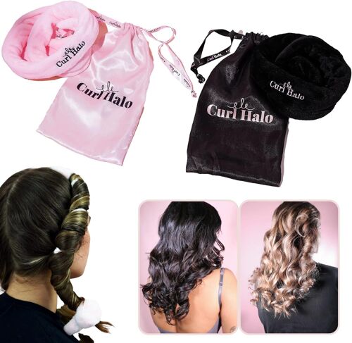 - Heatless Curls Headband - Overnight Curls (Pink)