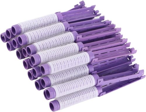 20 Pièces Tiges Permanentes Pour Cheveux, Tiges Permanentes Pour Cheveux, Rouleau À Cheveux Pour Tige Permanente Moelleuse, Kit D'outils De Coiffure Pour Bigoudi Pour Salon De Coiffure(Violet)
