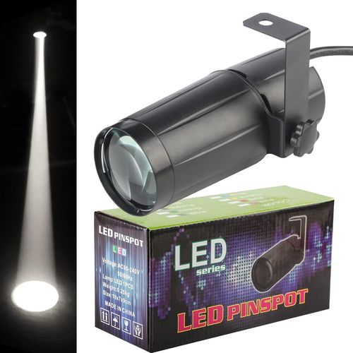 Projecteurs Pin Spot, Projecteur Blanc 3w Mini Lumi¿¿Re De Faisceau Boule A Facette Spotlight Lumi¿¿Res De Sc¿¿Ne Pour Les Bars De Clubs De F¿ºte