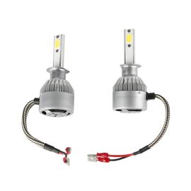 Lumière Led Blanche Haute Puissance, Lumière De Sauna Super Lumineuse, Kit D'ampoules De Faisceau Haut Et Bas De Véhicule, 200w, 20000lm, H1, 6500k