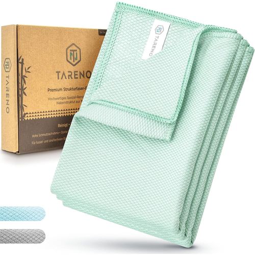 TIANYI-TARENO® Lot de 3 chiffons de nettoyage de fenêtre de qualité supérieure sans traces en microfibre pour haute brillance [Lot de 3] ¿ Chiffon de nettoyage avec structure en nid d'abeille ¿ Chiff