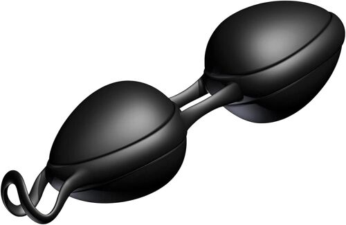Joyballs Secret Duo - Boules D'amour Duo Noir I Boules Vaginales Pour Le Fitness Pelvien I Boules De Plaisir En Silicomed/Tpe I Compatible Avec Les Lubrifiants À Base D'eau & De Silicone