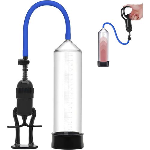 Kal-Pompes À Pénis Pompe A Pénis Pour Homme Pompe Penis Manuelles À Tirer Pompe A Penis Avec Cadran Sextoyse Homme Sex Toys Pour Augmenter L'erection Du Pénis Agrandir Son Pénis (Transparent)