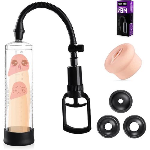 Pompes À Pénis Sex Toys Pour Homme Avec Vaginette Silicone,Pompe À Pénis Masculin-Extenseur De Pénis Masculin-Pompe Manuelle-Masturbateurs Masculins