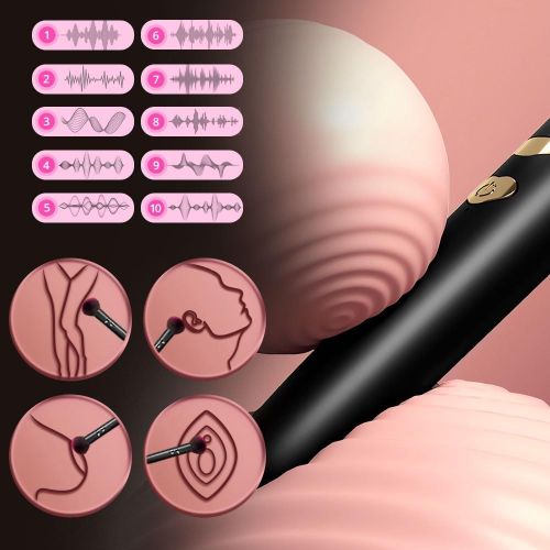 Kalanka-Mini Vibrateur Brosse Maquillage, Vibromasseur Feminin, Jouet Sexuel Pour Adultes, Vibromasseur Femme Clitoridien Puissant, Nipple Vibrator, Sex Toys Couple (Noir)