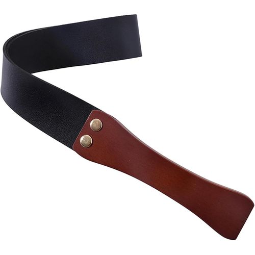 Kal-Fouet Pour Le Sexe - Fétiche Erotique Bondage Sm Cravache - Sex Toys Pour Couplesles Jeux D'amour En Cuir Main Fessée Paddle (Noir)