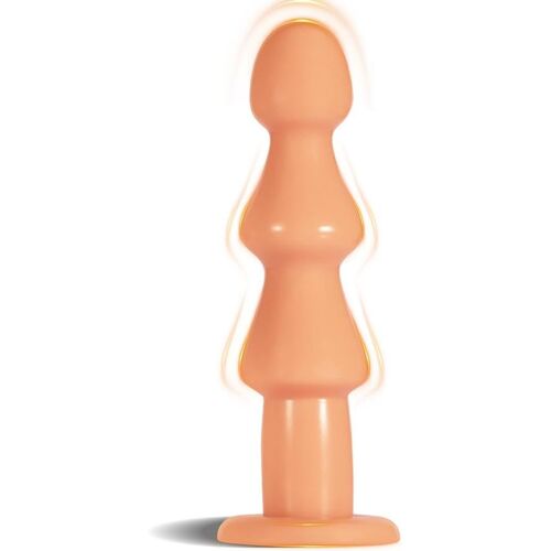 Kal-Plug Anal Avec 3 Boules, Perles Anales Femme Gode Plug, Plug Anal Sex Toys, Jouet Sexuel Butt Plug Pour Homme Femme, Chapelet Anal- Perle Anal - Boule Anal (Couleur Chair, S)