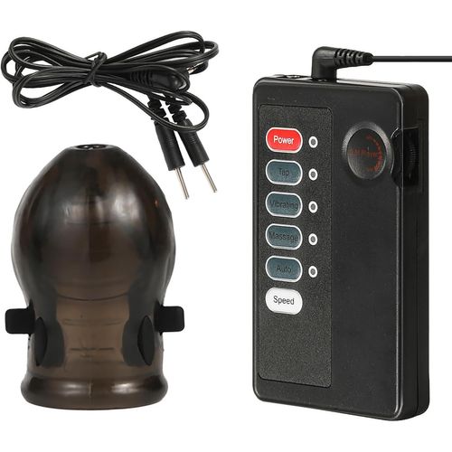 Kal-Gaines Pour Pénis Avec Boîtier De Commande Extenseur De Pénis Masculin Transparent Sex Toy Masturbâteur Homme Tpe Réutilisable (Black)