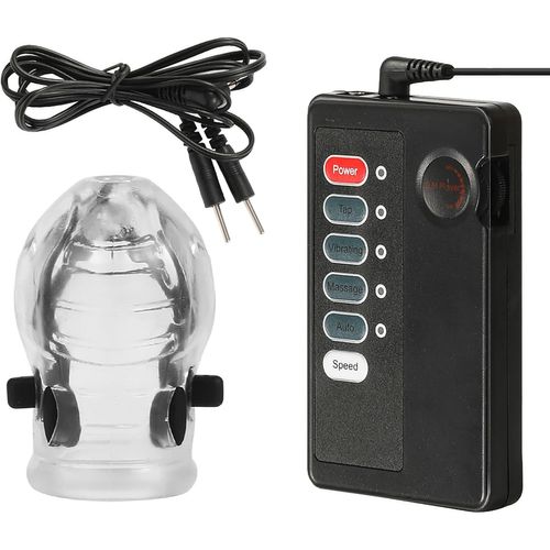 Kal-Gaines Pour Pénis Avec Boîtier De Commande Extenseur De Pénis Masculin Transparent Sex Toy Masturbâteur Homme Tpe Réutilisable (Transparent)
