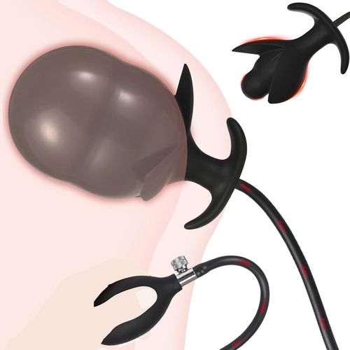 Kalanka-Forme De Fleur Plug Anal Gonflable Bouchon Anal Gonflable Extra Large Avec Pompe, Jouet Sexuels Stimulation De La Prostate Pour Hommes Couples