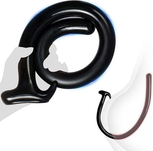 60cm Plug Anal Sex Toys, Géant Butt Plug Homme Dildo Sextoys Plug, Anal Masturbateur Anal Jouet Femme Gode Plug, Plug Anale Sextoy Sex Couple Plaisir (Noir)