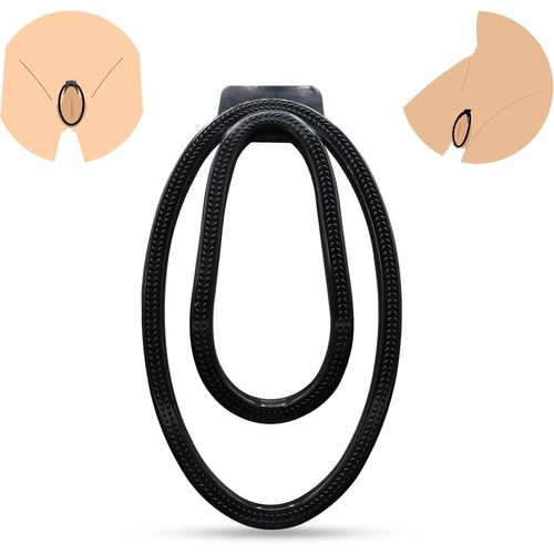 Kal-Cages De Chasteté Sissy Cock Cage Fufu Clip Chastity Cage Sex Toýs Chasteté Training Clip Jouet Sexualité Couple Sextoy Homme (Noir, Petit)
