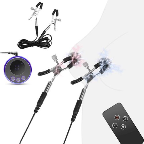 Pince Teton Avec Fonction De Choc Électrique,Pinces À Seins Sex Toys Set Pour Stimulation Des Mamelons,Adult Toys Pince À Mamelons