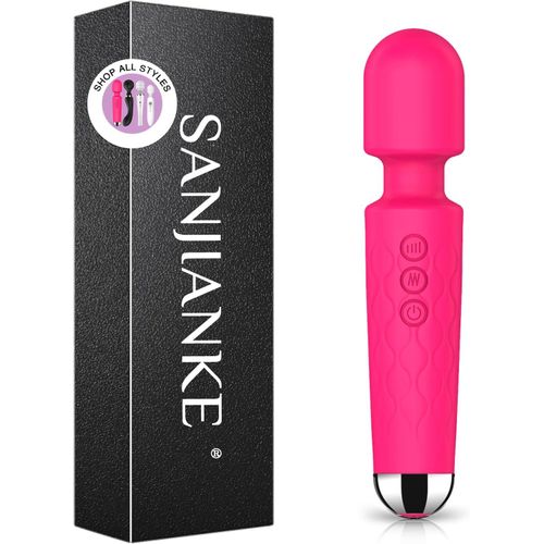 Vibromasseurs Feminin Sex Toy¿S Femme Clitoridien,20 Modes De Vibration Et 8 Vitesses De Vibration Sex Toys, Masseur Sans Fil Gode Vibro - Masseur Jouets Sexuels Étanche Pour Couple (Rouge Rosé)