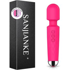 Vibromasseurs Feminin Sex Toy¿S Femme Clitoridien,20 Modes De Vibration Et 8 Vitesses De Vibration Sex Toys,Masseur Sans Fil Gode Vibro-Masseur Jouets Sexuels Étanche Pour Couple (Rouge Rosé)