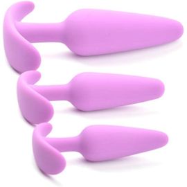 Ensemble De Trois Plugs Anaux En Silicone De Qualité Supérieure, Noir