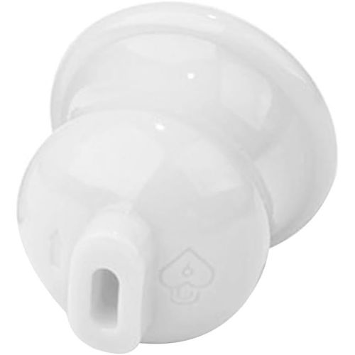 Chastity Cage Hommes Avec 4 Mousquetons Et Serrures Invisibles Cage De Chasteté En Résine Respirante Hommes Sm Fétiche Bondage Sex Toys Pour Entraînement Du Pénis (White-S)