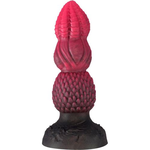 Kal-18.3cm Dragon Monster Dildo Fantaisie 3 Vacances Dildo, Soft Silicone Anale Perle Noué, Adulte Prostate Sex Toys G-Point Homme Gay Femme Sucer