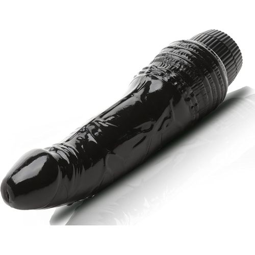 Kalanka-Vibromasseur Réaliste 18 Cm X 3,5 Cm Gode Noir Doux Silencieux Étanche Tpr Sextoy Femme Homme Couples Dildo Réaliste Puissant Jouet Sexuel Adulte Waterproof Plaisir Intense Fops D10-4