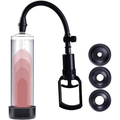 Kalanka-Sex Toy¿S Homme Pompes À Pénis Avec Jouet En Silicone Et 3 Gaines Pompe Penis Manuelle Avec Manomètre Et Échelle Extenseur De Pénis Masculin Pour Agrandir Son Pénis Agrandisseur De Pénis (Pos