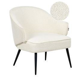 Fauteuil Kayla Bouclé Blanc Cassé