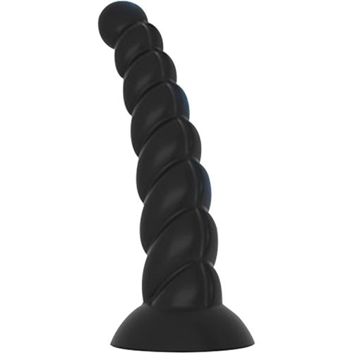 Kal-Bouchon Anal Dildos Avec Ventouses Bouchon De Cul En Silicone Spiral Couples Extreme Sex Toys Large Anal Stretcher For Men Women Anal Balls (M)