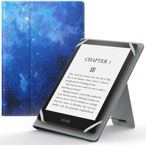 Étui Universel Pour 6"" 6.8"" 7"" Kindle Ereaders Fire Tablette - Kindle/Kobo/Voyaga/Lenovo/Sony Kindle E-Book E-Reader Tablette, Coque En Pu Avec Support Réglable Et Dragonne, Étoile[Cla9300151]