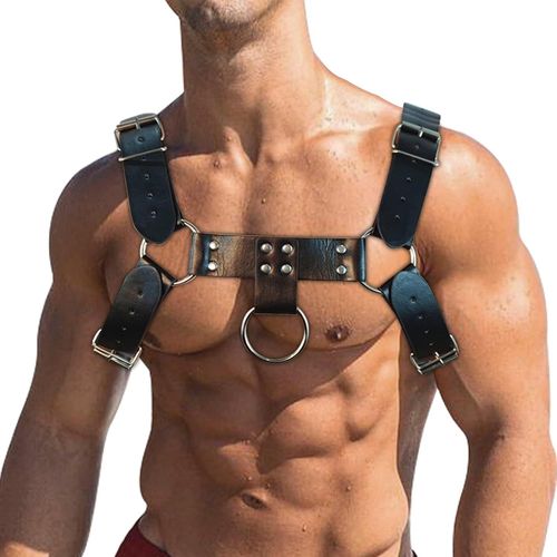 Kalanka-Harnais De Poitrine Punk Pour Hommes, Vêtements Gothiques Costumes De Bandage Esclave Sexy Clubwear, Menottes Bdsm Bandoulière, Sex Toys Pour Couples Jeux Sexuels Extrêmes