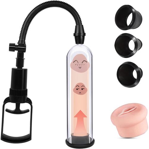 Pompe À Pénis Avec Vaginette,Extenseur De Pénis Agrandir Le Pénis Pompe À Vide Masturbateur Jouet Sexuel Adulte Pour Hommes.[K67]