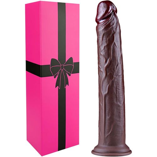 Kal-Grand Gode Noir Réaliste De 22,5 Cm, Gode En Silicone Souple Avec Base D'aspiration Forte,Gode Vaginal Anal Long,Jouet Sexuel Flexible Pour Pénis Point G Pour Adultes.Convient Aux Hommes Et Aux F