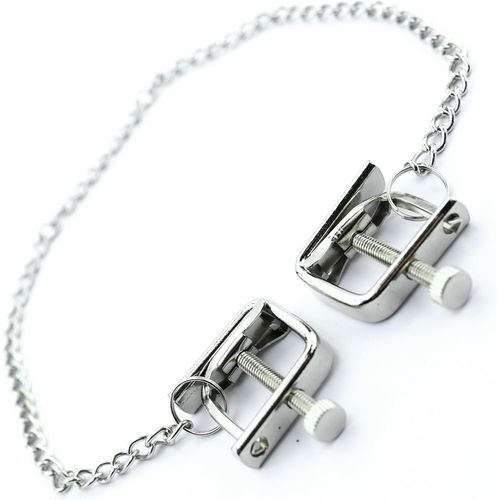 Kalanka-Pinces À Tétons Réglables Sm Pinces À Seins Clitoris Lèvres Sextoy Bdsm Pour Couples Extrêmes Stimulation Mamelons Accessoires Érotiques Métal Plaisir Intense Fops I06-4