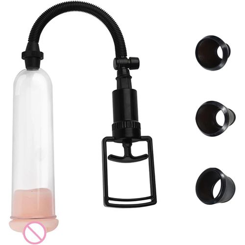 Kal-Pompe A Penis Pompe A Penis Hommes Sex Toys Pompe A Vide Cock Trainer Pompe A Penis Manuelle Homme Avec 3 Tubes De Paille Extension Pump Masturbation Sex Toys Pour Couple (Full Set)