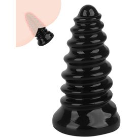 Plug Anale Femme Homme, Buttplug Fileté Noir, Exténséur ¿Ñ¿¿ Femmes Ði¿Atation Ànâlé B¿Tt Fémiñin ?Êxtôyse Plaisir Plúg Ànâlé, Ëx¿E¿Seur Mini-Petit Masseur Confortable (L)