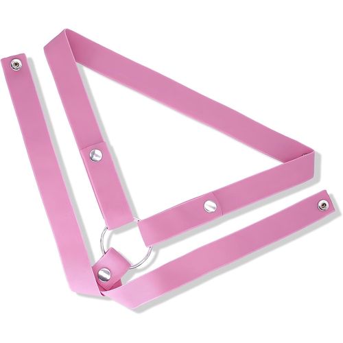 Kal-Sissy Chastity Cage Hommes Avec 3 Clips Pour Pénis Porter Cage De Chasteté/Serrures De Chasteté Sex Toys Bondage Set Penies Cage Trainer (Pink-Belt)