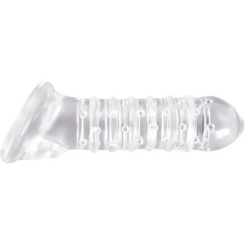 Kal-Renegade Ribbed Extension Gaine Pour Pénis Transparent